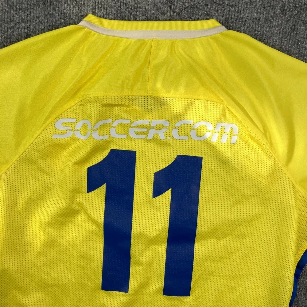 Nike Soccer Jersey Womens‎ Large Yellow Chelsea FC Yokohama Short Sleeve